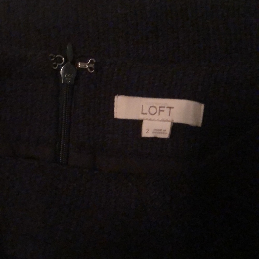 Navy Blue Mini Skirt with Pockets - Picture 5 of 5